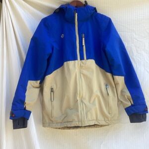 Turbine Junior Boys Blue and Tan Ski Jacket, size XL